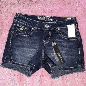 Wallflower embellished cutoffs.